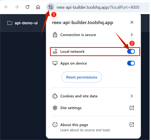 Local Network Permission Prompt